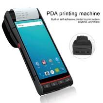 물류 창고 용 5.5 인치 pda 바코드 스캐너 nfc rfid 열전 사 프린터 핸드 헬드 터미널 안드로이드 9.0 와이파이 블루투스, nfc와 함께 기본, 유럽 ​​연합