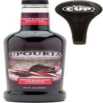 Upouria Coffee Syrup - Peppermint Mocha Flavoring Syrup 100% Gluten Free Vegan and Non Dairy 750, 1