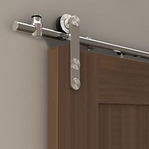 목문댐퍼형 S2512SS 스텐파이프 행거부속(2M) 문두께(35~45mm) 80kg이하용 _슬라이딩도어부속 미닫이문부속 마굿간행거부속 평철행거부속 노출행거부속, 1개