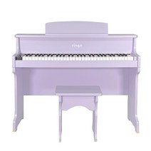 링고 키즈 61건반 디지털 피아노 RP-125   의자 / 보라색 핑크 화이트 블랙, RP-125 PL(보라), 퍼플