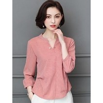 쉬폰 긴팔 블라우스