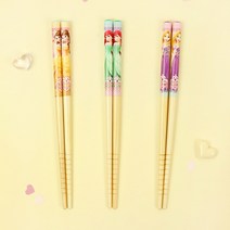 프린세스 대나무 젓가락 세트 16.5cm 3P