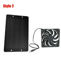 태양 전지 패널 팬 키트 10W 12V 태양열 배기 듀얼 애완 동물 집 닭장 dropshipping에 대한 야외 휴대용 인공 호흡기, [01] Style 1