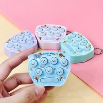 열쇠고리 틱톡 순발력 말랑이 테스트 게임기 키링, 순발력게임기-랜덤