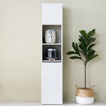 힘찬리빙 네미 400 전자레인지선반 틈새 밥솥 수납장, 네미 400 높은 렌지대, 화이트