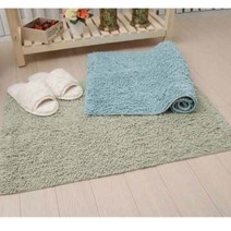 2색 1개 45x70 인도 러그 인테리어매트 선물용 순면 발매트 현관 침대 화장실매트, 타입/그린