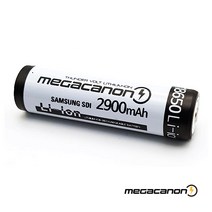 [메가캐논] MEGACANON 2900 INR18650-29E, (보호회로)돌출형, 1개, 1개