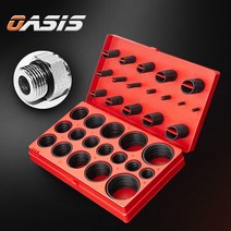 고무오링 수리키트 419PCS세트 고정 실리콘 NBR O링, 블랙 419PCS 세트(케이스포함)