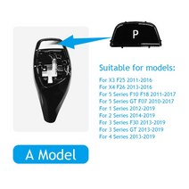 BMW 시리즈용 기어 시프트 노브M 스포츠 용 레버 커버BMW F30 F10 3 4 5 6 7 시리즈용기어 노브기어 스틱, 12 P Button A