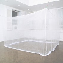 화이트 솔 사각모기장 중대 2 3인 국내제작