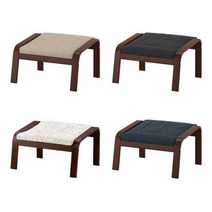 이케아 POANG 포엥풋스툴/의자/스툴/발받침/브라운, 브라운+힐라레드베이지_491.978.49