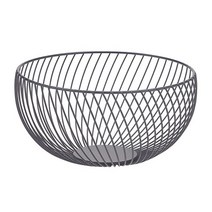 북유럽 스타일 금속 와이어 과일 그릇 연철 아트 야채 보관 바구니 스낵 컨테이너 주방 카운터 주최자 판매, Black L