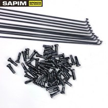 자전거부품자전거 스포크 SAPIM 리더 챔피언 2.0mm 스트레이트 J-벤드 블랙 젖꼭지 wheelset MTB 도로, 05 J-BEND 72pcs
