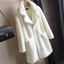 퍼코트 hstar women mink faux fur coat 따뜻한