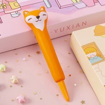 진스온 캐릭터 선물 답례품 젤 볼펜 부드럽고 부드러운 학생용 감압 펜 핀치 귀여운 중립 문구류 도매 24 개, 4.24pcs h - Black