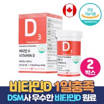 햇빛비타민 비타민D 스위스 DSM사 온가족 남녀 노소 영양제 건강기능식품, 2개