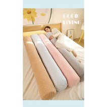 안고 자는 긴 롱 베개 쿠션 순면 원형 롱쿠션 바디필로우 피그먼트워싱 솜포함, 그레이/55