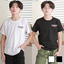제이키드주니어 마드리드반팔티셔츠 주니어의류 남아 여아 초등학생옷 청바지 면바지 상하복 티셔츠