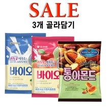 오리온 통아몬드 90g 바이오 생우유캔디 99g 생과즙캔디 99g (총3개) 골라담기, 생우유캔디99g 2개+생과즙캔디99g 1개