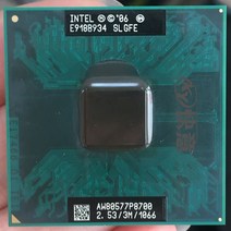 인텔 2 듀오 모바일 CPU P9500 듀얼 코어 2.53GHz 6M 1066MHz 소켓 p 노트북 프로세서 PM45 에서 작동, 한개옵션0
