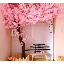 조화나무 인조벚꽃 나무 매장 가게 장식 로비 웨딩홀, 높이 1.8m x 폭 1.3m, 1개