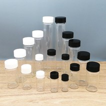플라스크 휴대용 술병 2ml 60ml 투명 유리 샘플 병 나사 플라스틱 캡 및 pe 패드가 있는 시약 바이알 분류에 사용되는 실험실 소형, 60ml 10개