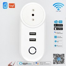스마트 플러그 스위치 콘센트가리개 diy와이파이 스마트 플러그 16a 투야 USB 유럽/영국/미국/이스라엘/, 04 Italy_01 100-240V