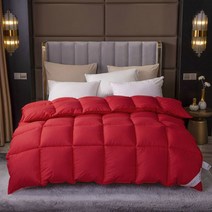 5성급 호텔 거위털 95% 화이트 구스다운 이불 선물, 웨딩 레드