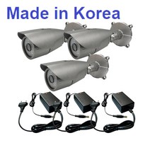 군부대 관공서 보안방범 국산 매탈 실외용 CCTV 적외선카메라 3세트