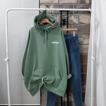 상상그이상 여성용 국내제작 기모 남여공용 윈터 후드티셔츠