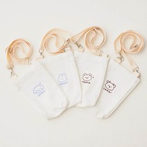 [빌도르] 아동 키즈 어린이 성인 유아동 몽실몽실 캔버스 크로스 텀블러 백 물통 물병 가방
