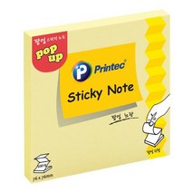 노랑 팝업 100매 프린텍 리필 디스펜서용, 상세페이지 참조, 상세페이지 참조