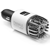 자동차 공기 청정기 나이저 12V 플러그인 이온 탈취기 연기 냄새 애완 동물 음식 알레르겐 제거기, 매트 화이트