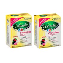 Culturelle Kids Chewables Probiotics 컬처렐 키즈 젤리형 프로바이오틱스 60정 2팩, 1세트, 1세트