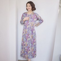 조이마담 H8248 어리연 면 홈웨어 원피스 홈드레스