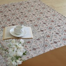 바보사랑 레트로 코지 플라워 극세사 단모 거실 러그 100x150 .더프리그