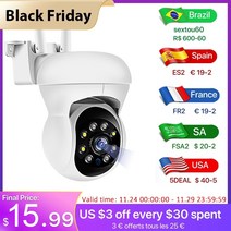 CCTV 방범 보안 감시 IP 카메라 현관 문 스마트폰 가정용 매장 무선 초소형 펫 씨씨티비 2mp wifi 1080p ai 인간 감지 비디오 오디오 cctv ip 야외 4x, 2mp 카메라 128g, 미국 플러그