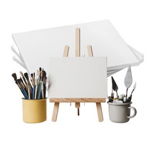 백앤아트 캔버스 미술 아크릴 유화 면천 그림그리기 무지 우드 정사각 직사각형 액자, 60×60cm