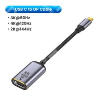 썬더볼트4 케이블 USB 유형 C-DP 1.4 어댑터 케이블 유형 C 3.1-Mini DisplayPort 케이블 Thunderbolt 3-8K, 03 T3_01 As Picture Shown, T3