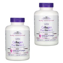 21세기센츄리 슈퍼 콜라겐 플러스 비타민C 6000mg 180정 2통, 2개