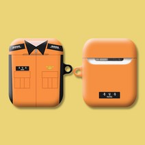 [와우박스] 주문제작 에어팟 버즈 하드 케이스 소방관 기동복, 유광 하드케이스, 에어팟(1세대/2세대)