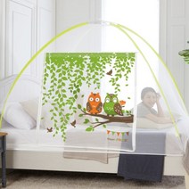 다샵 프리미엄 원터치 모기장텐트 5 6인용 부엉이커플, 단일상품+구매시 가랜드 1개 랜덤 증정