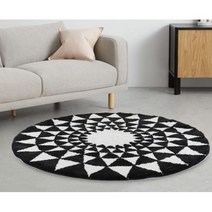 스칸디나비아 디자인 원형 침실 원룸 거실 대형 카페트 러그