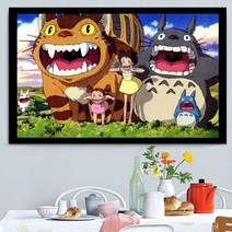 보석십자수 집콕놀이키트 이웃집토토로 캐릭터 비즈 큐빅 공예 태교 취미 선물, 80x48