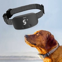 Garrl 강아지 짖음방지기 터치스크린식 자동 제어 강아지훈련용 목걸이 USB 충전식 방수 전기목걸이, 블랙, 1개