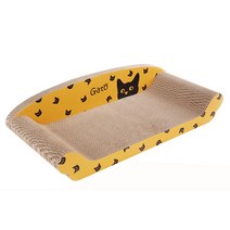 가또 킹소파 고양이 스크래쳐 65cm, 옐로, 4개