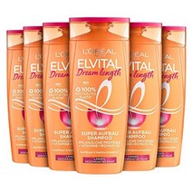 유럽 로레알 파리 엘비탈 드림 렝스 슈퍼 빌딩 샴푸 6팩6 x 300ml 헤어케어