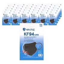 애니가드 데일리 입체형 미세먼지 마스크 블랙 대형 KF94, 1개입, 10개