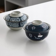 [세븐다이닝] 일본식 텐동 그릇세트 (그릇+뚜껑), 우사기하나