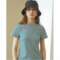 헤지스 여성용 21SS 스트라이프 면 반팔티셔츠 HSTS1B322